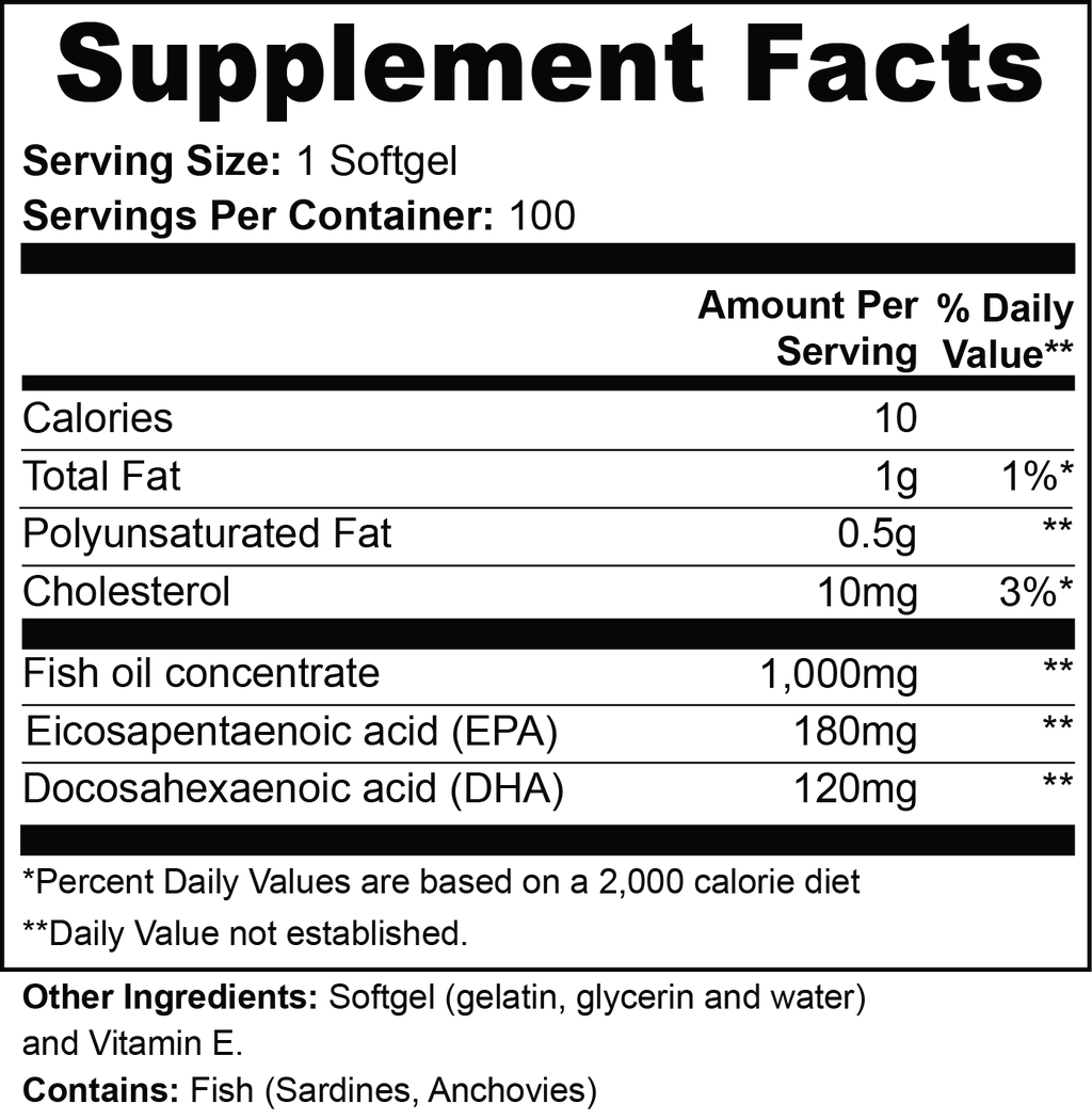 HECC Omega-3 EPA 180mg + DHA 120mg